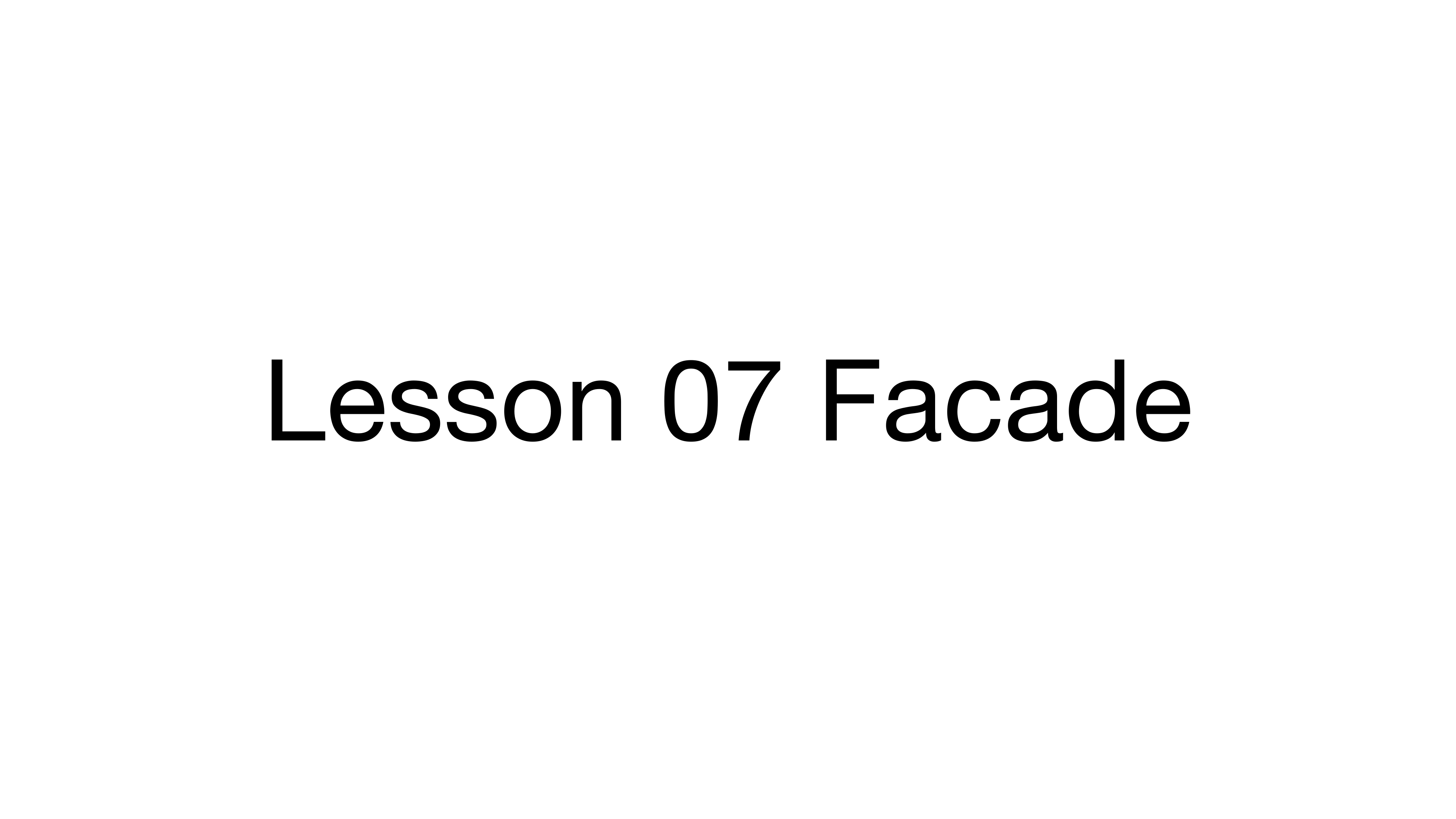 Facade 课件第 1 页